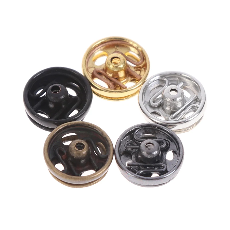 24Pcs Mini Button Buckle For 1/6 Doll DIY Doll Clothes Metal Buckle Invisible Snap Handmade Doll Clothing Sewing Accessories