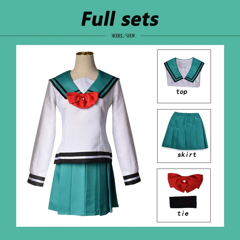 Anime The Disastrous Life of Saiki K Teruhashi Kokomi Cosplay Custome Skirt Wig School Uniform Halloween Customes for Women Girl