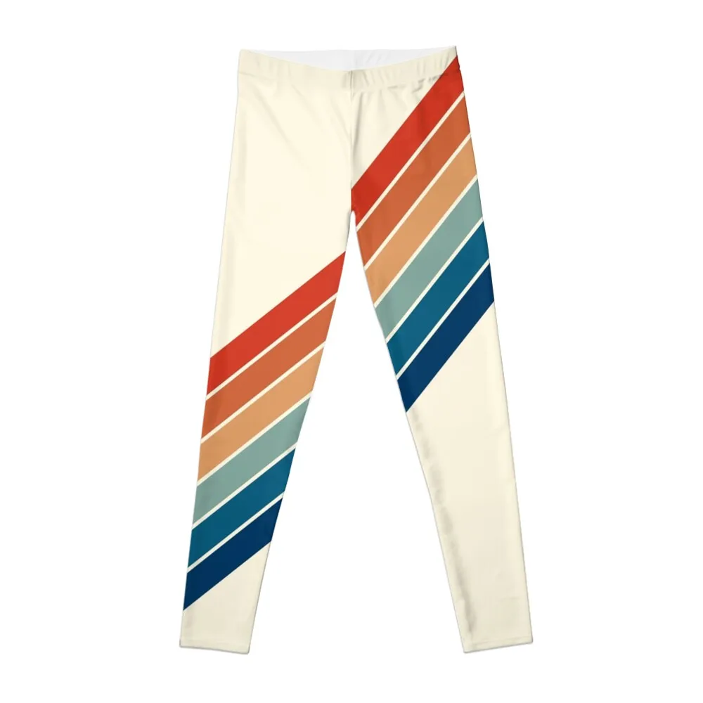 

Vintage Classic 70s Retro Stripes Leggings Women's sports gym sportswear woman sporty woman push up Womens Leggings