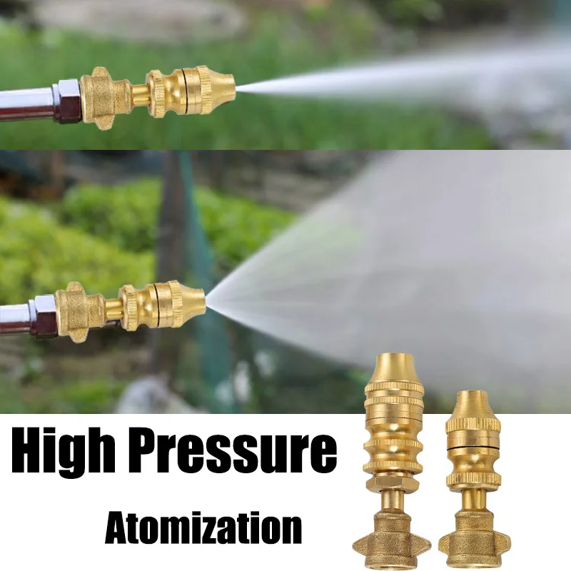 Agriculture Brass Missile Nozzle 5-6m Straight Jet +Mist Spray Adjustable Nozzle Electric Sprayer High Pressure Spraying