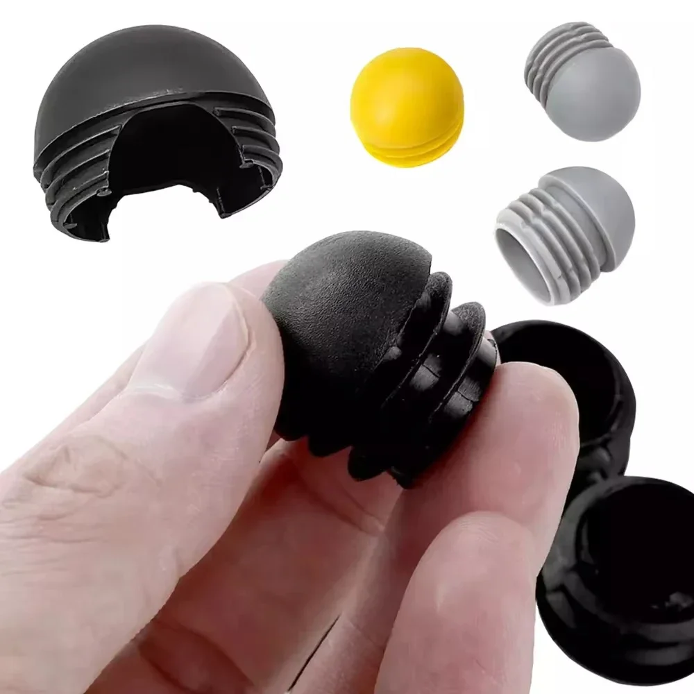 Furniture Table Foot Tip Chairs Legs Pad Protector Cover Half Round Screw Caps Pipe Plug Lid Tube Hole Protection End Cap image 4