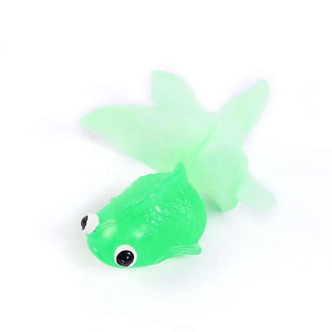 Mini poisson rouge en caoutchouc souple pour enfants, jouets de bain pour bébé, eau, tout-petit, amusant, natation, cadeaux de plage, simulation, ensemble de 5 pièces