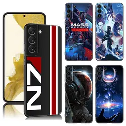 Etui na telefon z efektem masowym N7 do Samsung Galaxy S23 S21 S20 FE S24 S22 Ultra S10E S10 S9 S8 Plus czarna silikonowa obudowa