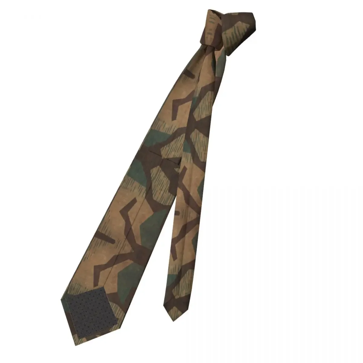 Splintertarn German WW2 Camouflage Necktie Men's Customized Silk Military Tactical Camo Neck Ties for Wedding