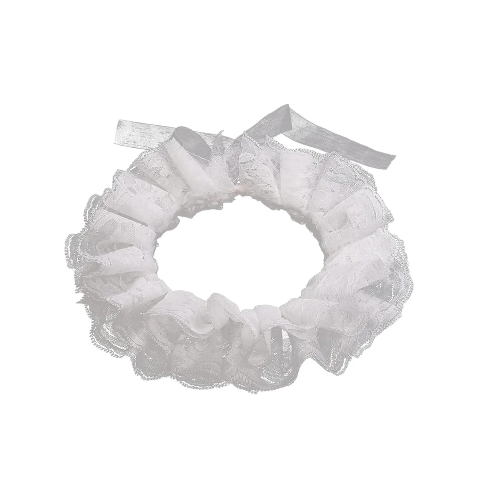 إكسسوارات تنكرية ذات ياقة مكشكشة من الدانتيل وياقة مزيفة للعب دور الهالوين