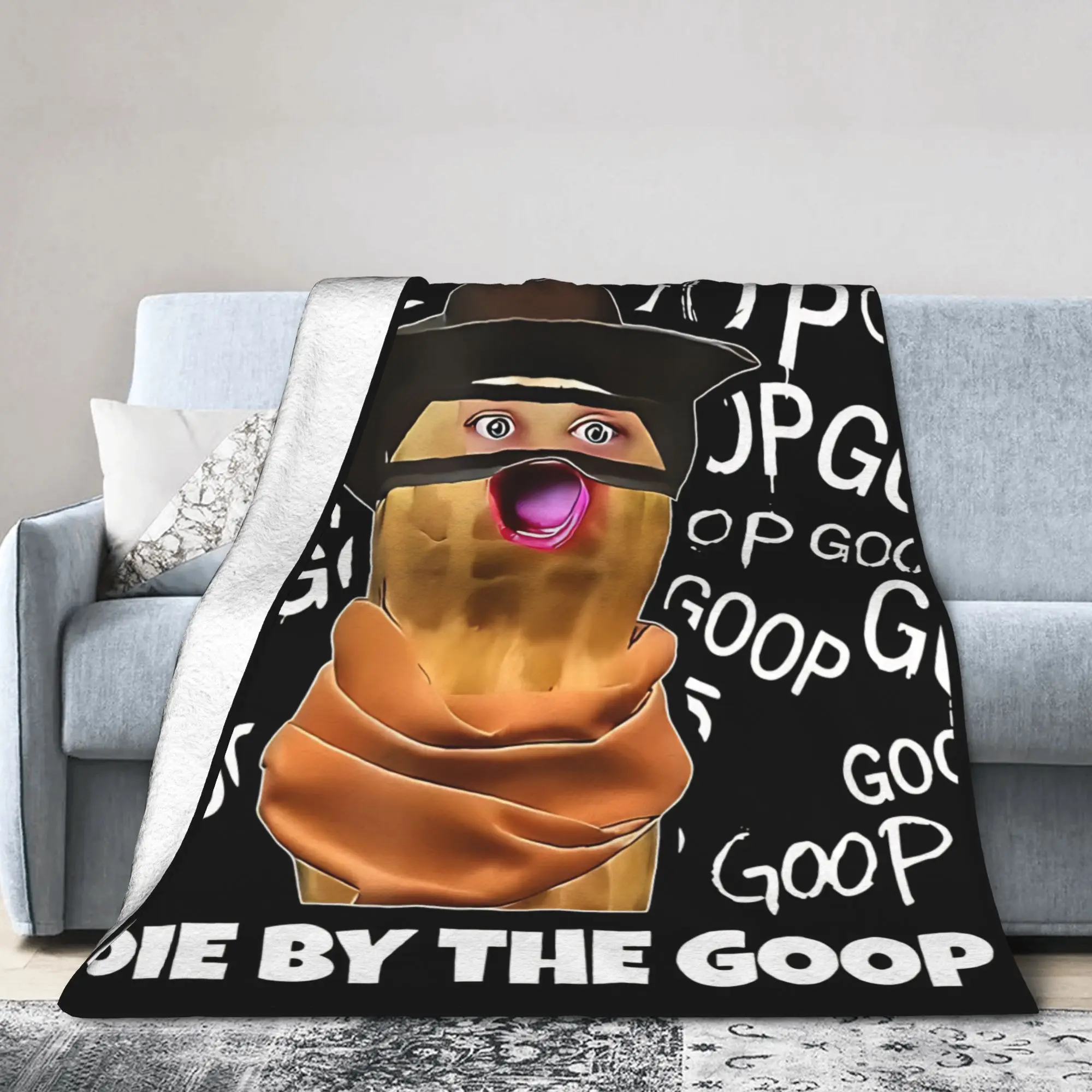 The Burnt Peanut Bunqulator Goop Goop Blanket Flannel Summer Air Conditioning Arc Raiders  Portable Warm Throw Blanket Rug Piece