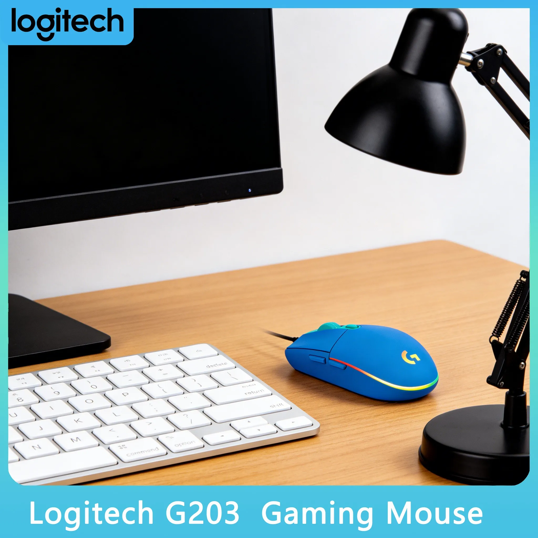 

Logitech G203 1000Hz Polling Rate Precise for Competitive Gaming