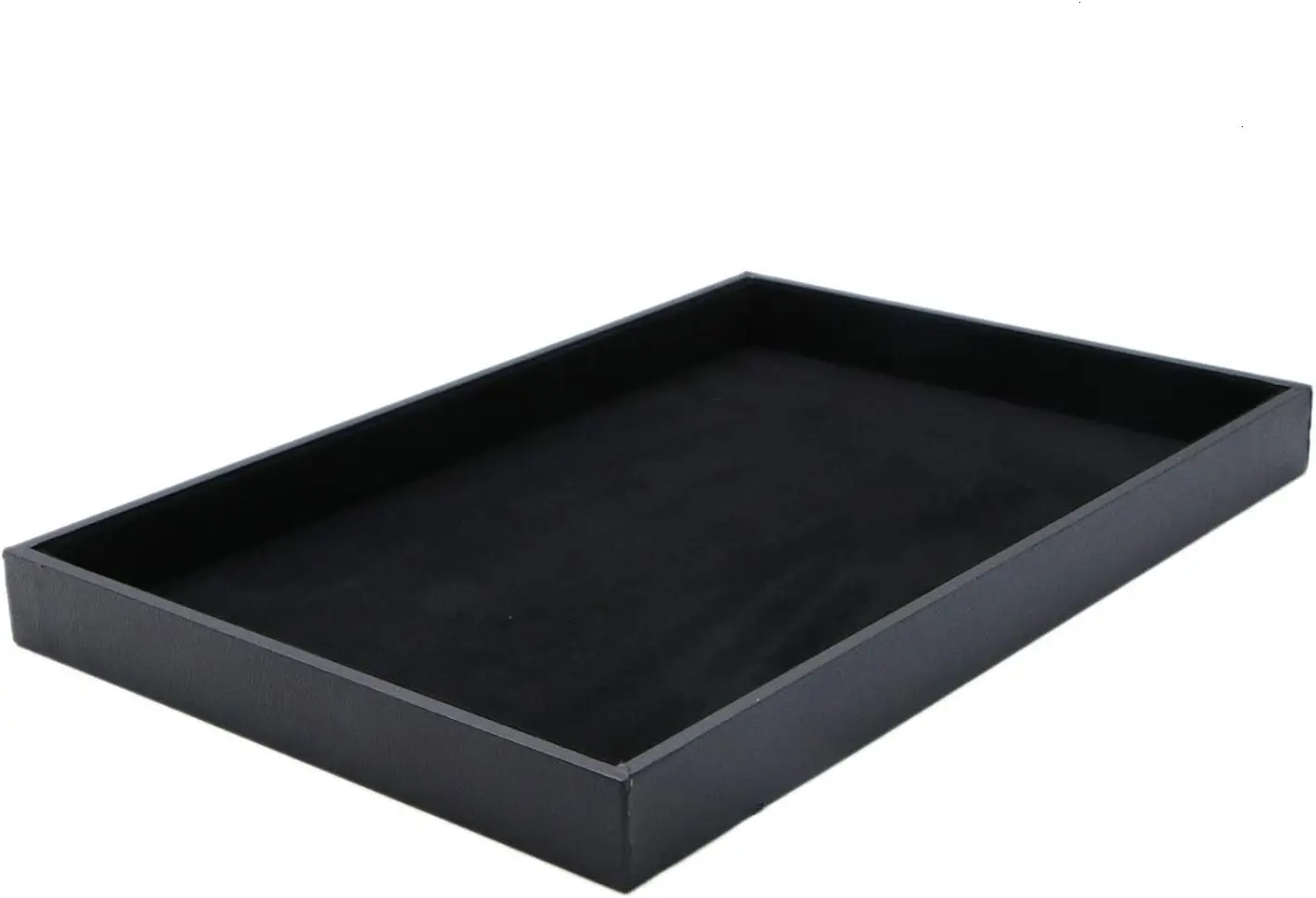

Бархатный поднос для ювелирных изделий для ящиков Черный поднос для демонстрации ювелирных изделий Штабелируемые подносы-органайзер для ювелирных изделий для ожерелья, браслета