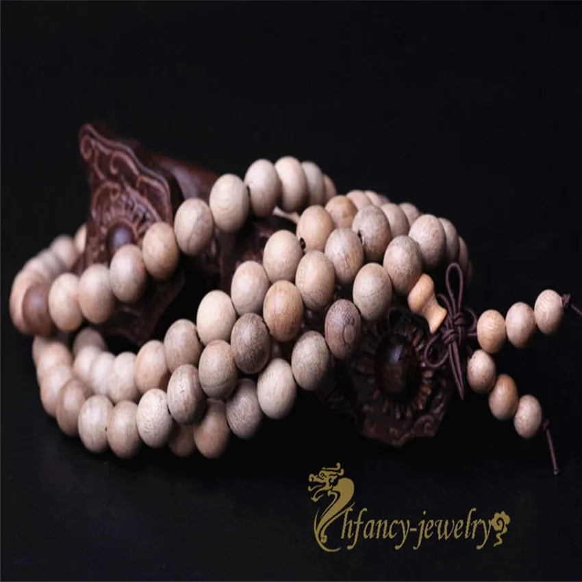 6mm Sandalwood 108 Beads Bracelet Artisan Party Chain Women Health Trendy Bohemian Unisex Fragrant Mala