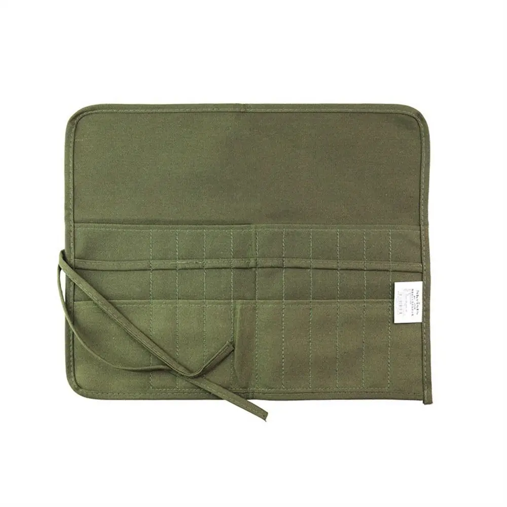 

Canvas Roll Up Pen Bag Watercolor 22/30 Holes Oil Paint Brush Cases Multifunction Wrap Pouch Pencil Bag Storage Box