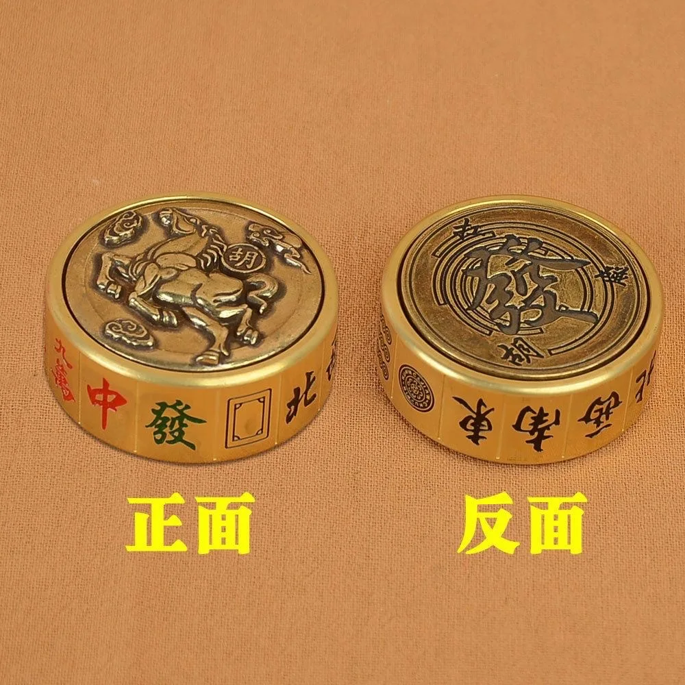 Nouveau modèle Mahjong en laiton Fidget Spinner main Spinner décompression huit Trigrammes Gyroscope soulager le Stress jouets pour cadeaux pour adultes