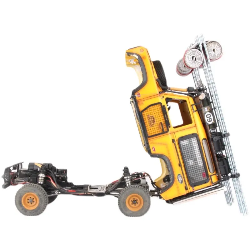 D1RC D90 Land Rover Camel Cup Metalowa Składana Obudowa Samochodowa z Twardą Skorupą, Montaż Przez Podkładanie