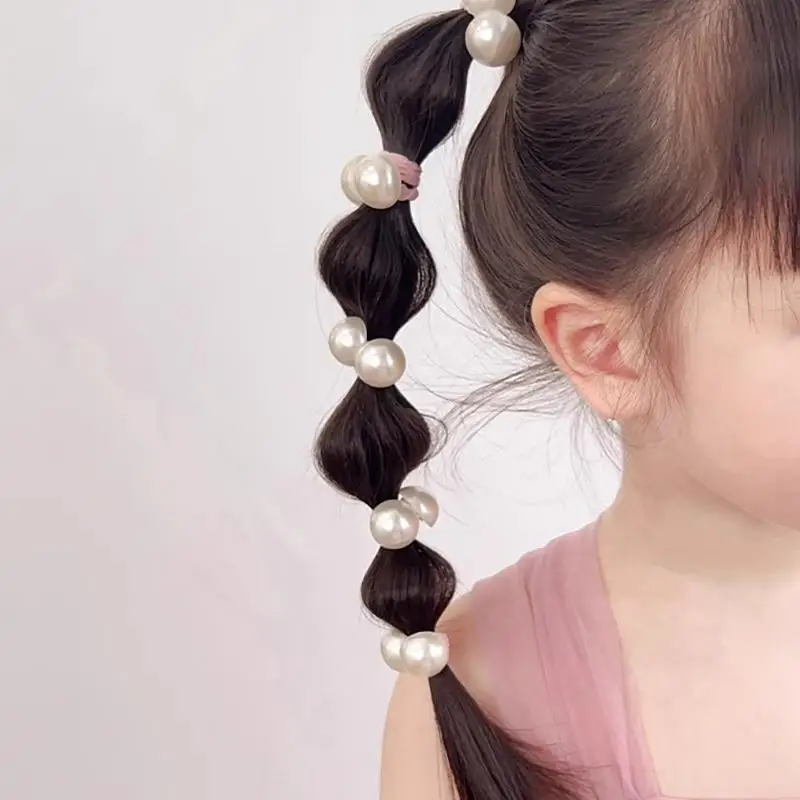 10 Stück Niedliche Haarbänder für Babymädchen mit Cartoon-Herz- und Sternmotiven, Elastische Haargummis für Kleinkinder, Kinder-Haarbänder, Kopfbedeckung, Neu – Detail 8
