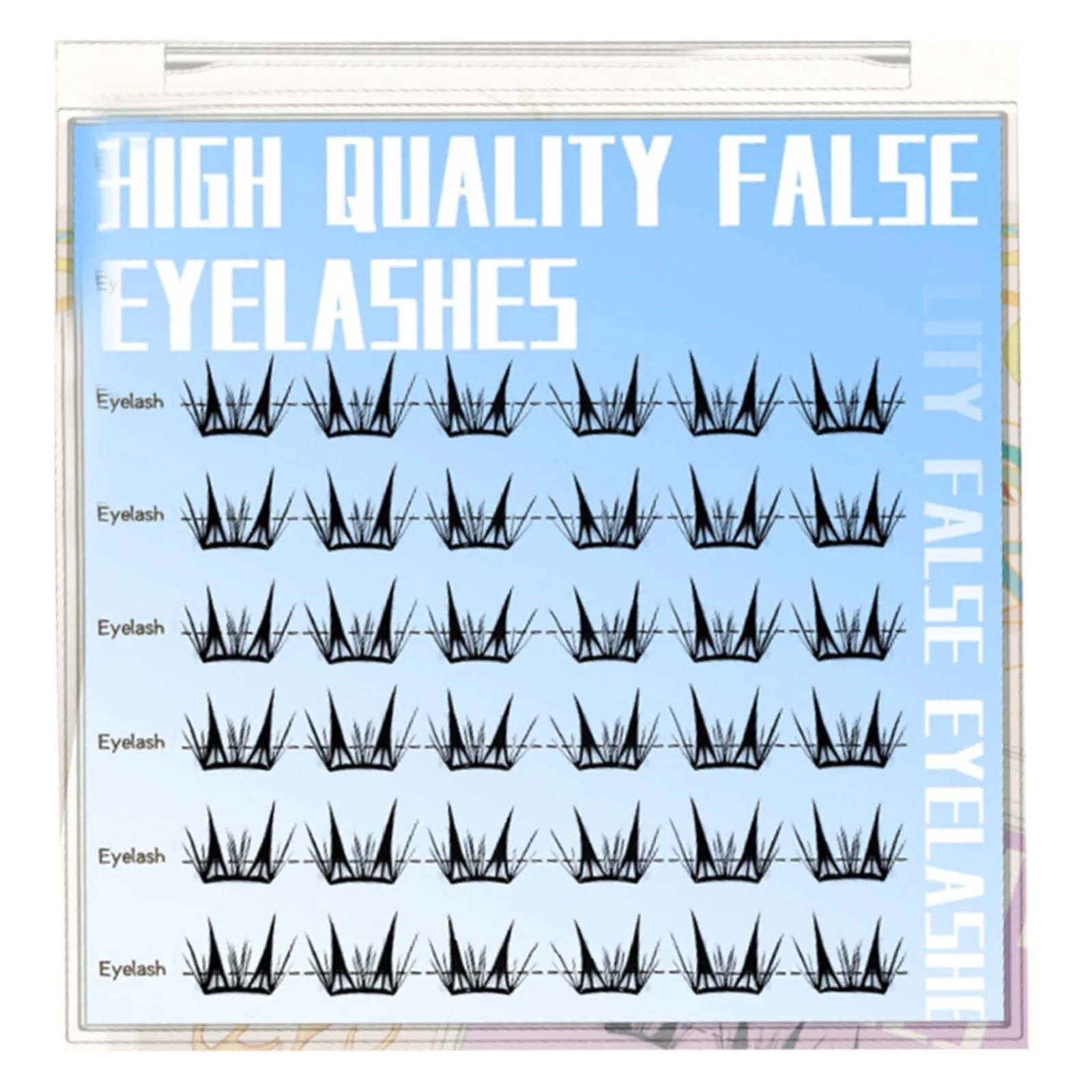 رموش صناعية ذاتية اللصق يمكنك صنعها بنفسك لا حاجة للغراء رموش عنقودية منفوشة على الموضة الكورية تمديد رموش مانغا للمكياج اليومي