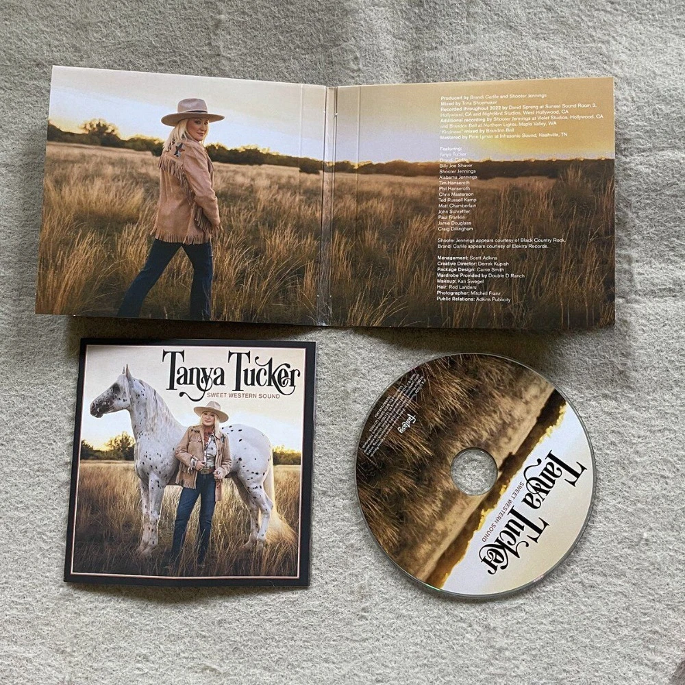 Tanya Tucker Sweet Western Sound CD  Produced by Brandi Carlile Grammy Winner Authentic Texas Sound High Quality Disc for Fans