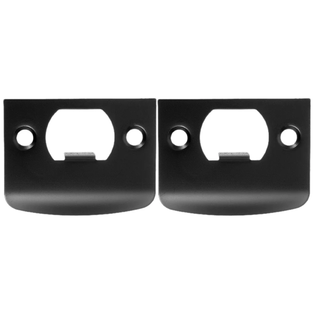 2Pcs Door Lock Guide Deadbolt Strike Plate Stainless Steel Door Reinforcement Plate Installation Kit Effective Lock Protection