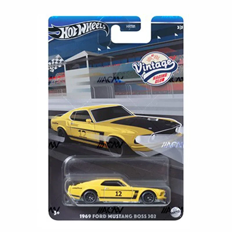 Originele Hot Wheels Auto Vintage Racing Club Diecast 1:64 Speelgoed Voor Jongens Ford Mustang Boss Toyota Corvette Custom Datsun Maverick