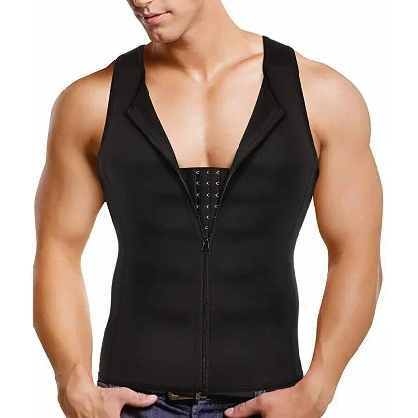 Reductive Girdle Men Body Shaper abdomen Corset Sweat Slimming Belt Sauna Vest Belly Underwear Fat Burner Chest Abdominal Binder