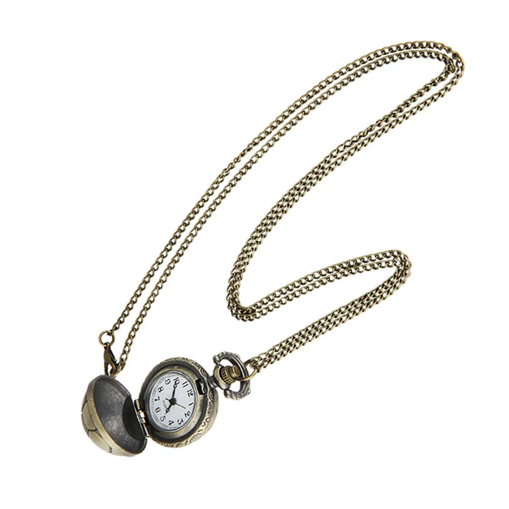 

1Pcs Vintage Pocket Watch Bronze Durable Creative Soccer Design Lightweight Fashion Decoration Practical Gift for Friends Family
