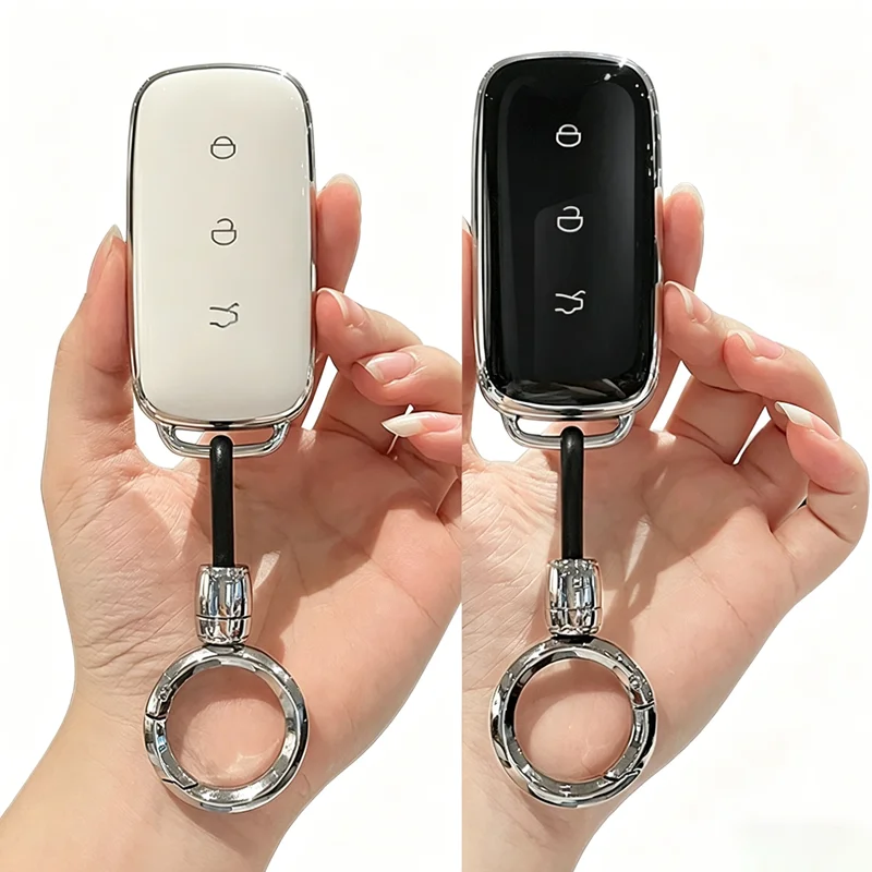 High End TPU for Geely Galaxy EX5 E5 EMI Proton E.MAS 7 5 E8 Starry 8 Cityray L6 L7 Car Key Case Cover Fob Keychain Accessories