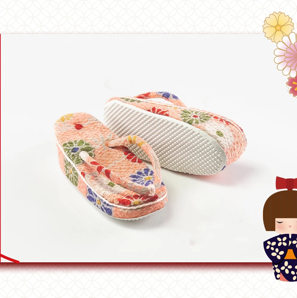 1/4 1/3 BJD Doll Ancient Costume Japanese Kimono Straw Sandals Clogs Shoes For BJD/SD MSD SD13 Big Girl Doll Accessories C2108