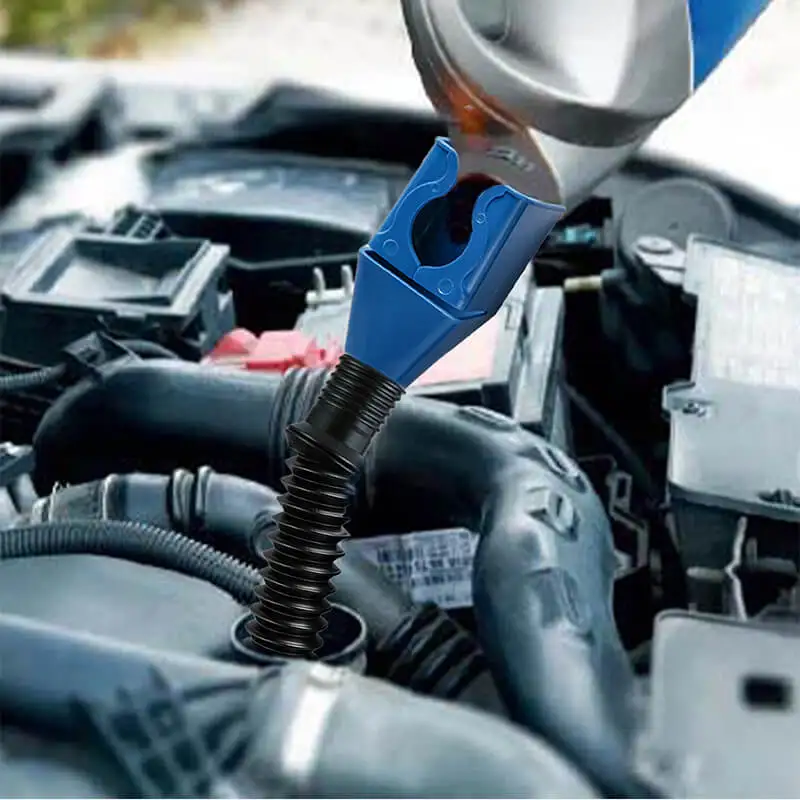 引き込み式の車の燃料漏斗、柔軟な排水ツール、スナップ漏斗、ユニバーサルプラスチッククラスプ、オートバイの燃料補給ツール、1個