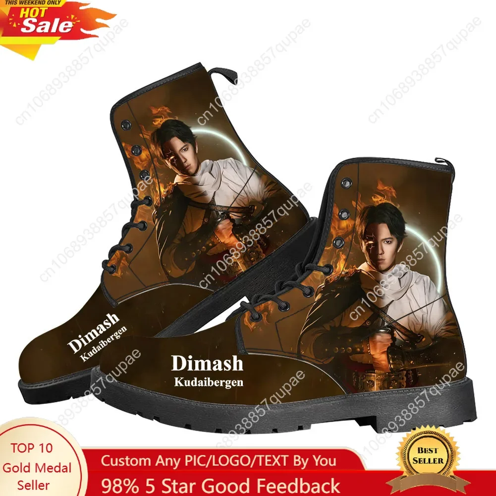 

Dimash Kudaibergen Kazakh Male Singer Casual Boots Mens Womens Teenager Shoes Fashion 3D Boot Outdoor Customize Made Shoe