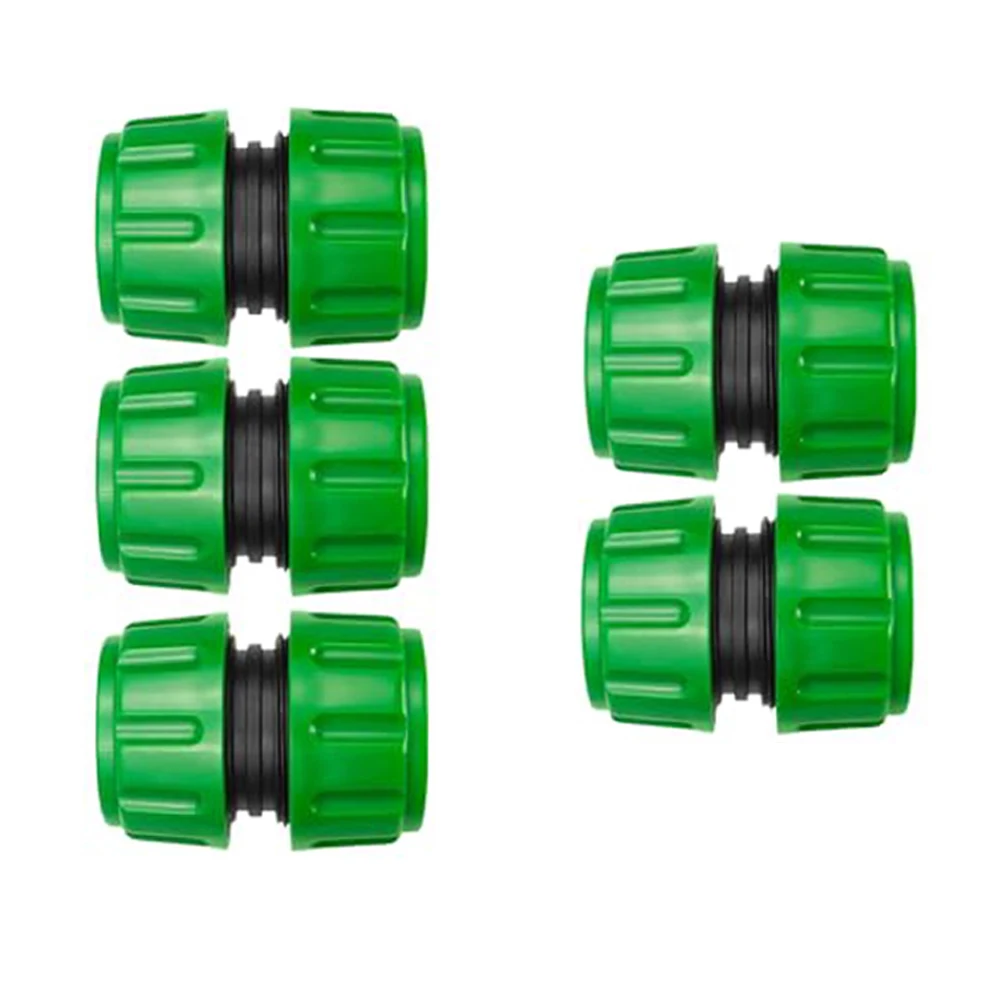5 Pack ABS Hose Repair Connectors for Garden Hose Extension and Leak Fixing in Irrigation Systems and Outdoor Watering Tasks
