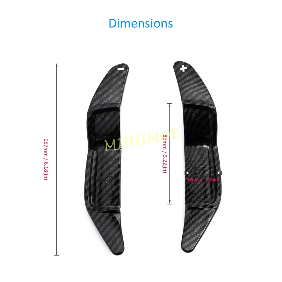 ألياف الكربون نظرة عجلة القيادة مجداف التحول تمديد لميني كوبر S SD JCW كونتريمان كلوبمان رودستر بيسمان R56 R57 R58 #5