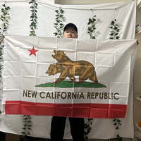 TIKI FLAG 90x150cm New California Republic NCR Bear California Flag 3x5ft National flag polyester hanging Banner for decoration