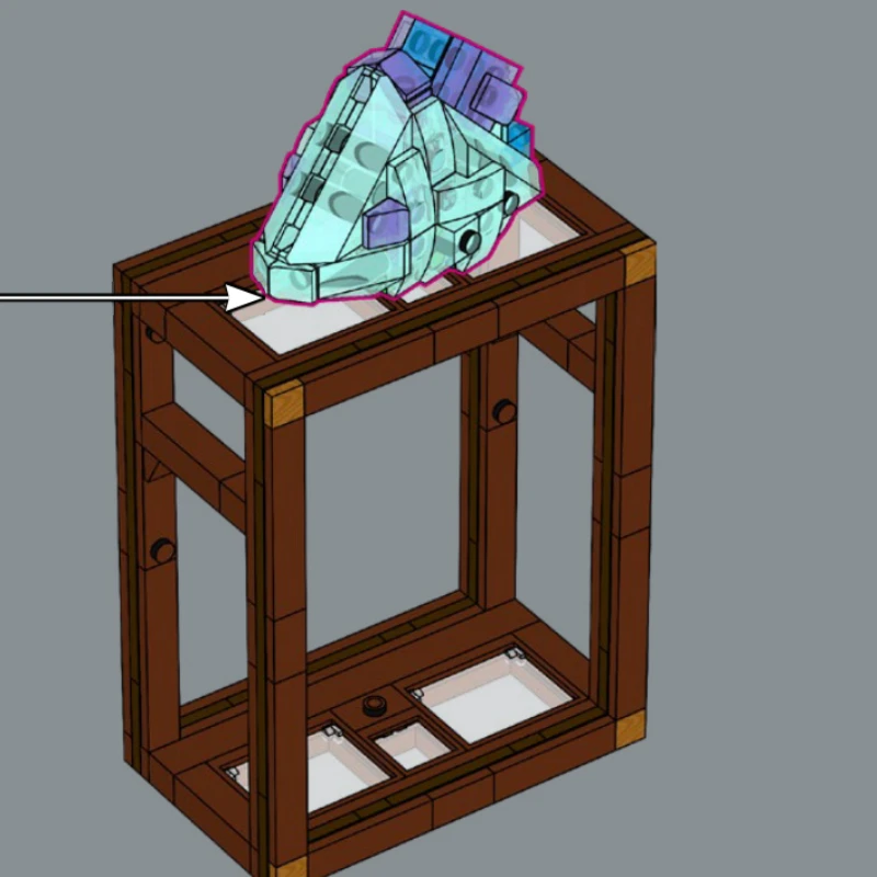 Nuovo 2026 880 Pezzi 21362 Collezione Minerali, Particelle Trasparenti di Gemme, Regalo per le Feste, Blocchi da Costruzione Giocattolo per Ragazzi e Ragazze