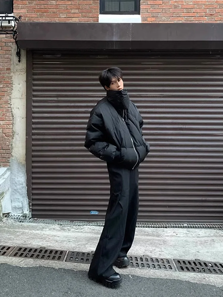 

Мужская верхняя одежда Cleanfit American Sle ort из хлопка, в стиле High Street, с асимметричным кроем и высоким воротником