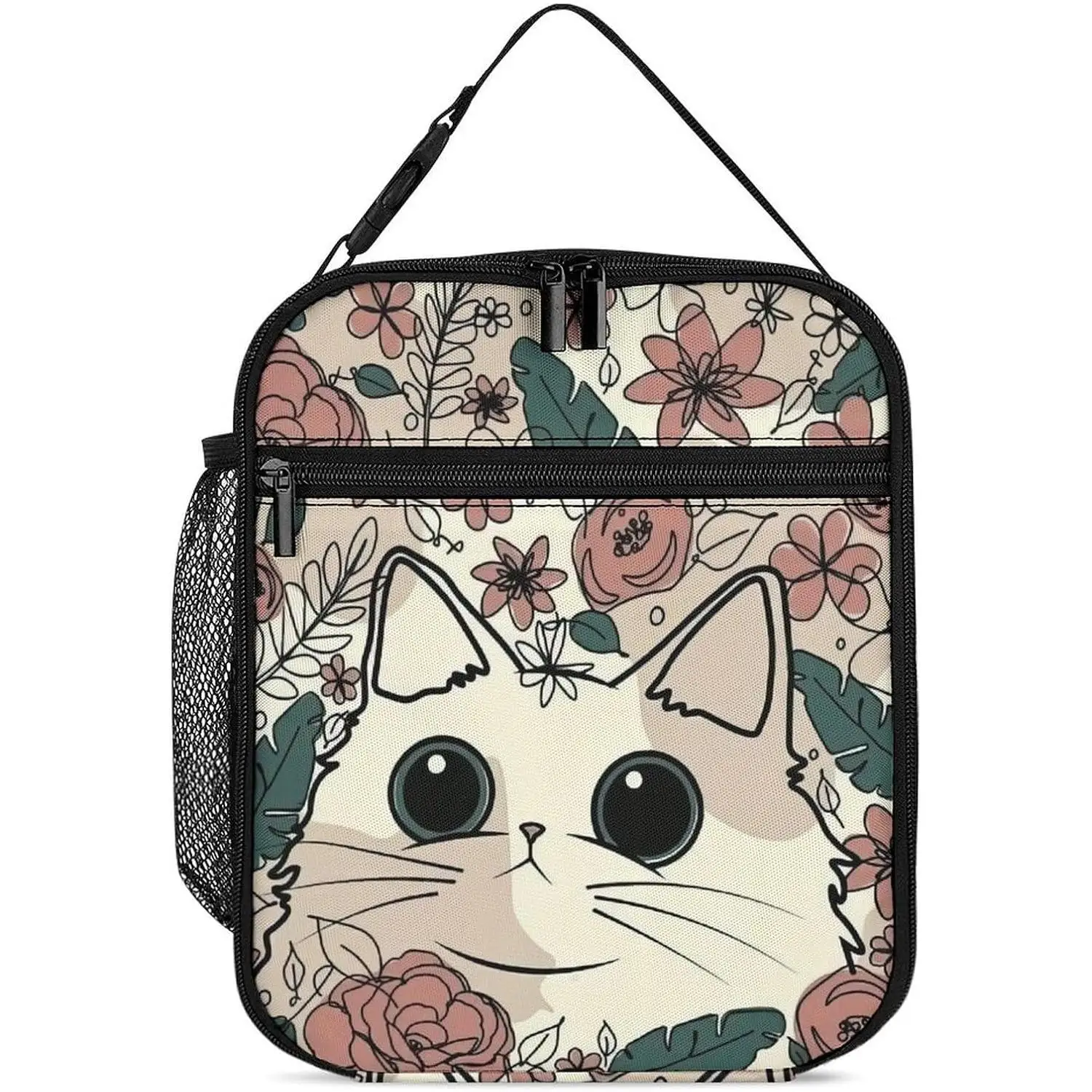 

Многоразовая изолированная сумка для обеда для студентов-подростков, портативная коробка для бенто большой емкости для женщин и мужчин, для работы, пикника, школы, путешествий