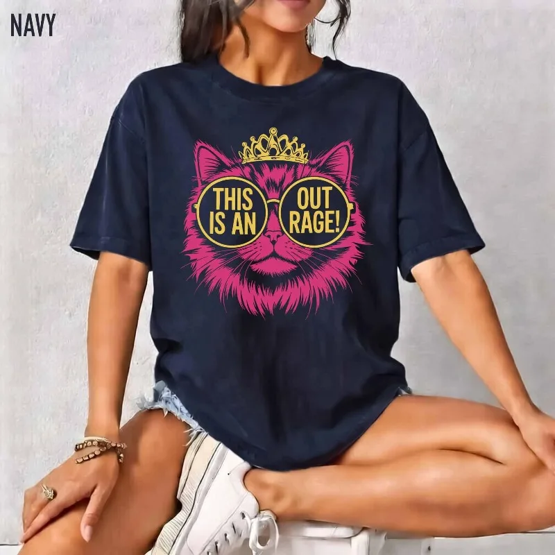 Retro This is an Outrage Princess Donut Shirt, Dungeon Crawler Carl Tee Summer unisex Loose and Breathable cotton T-shirt Top