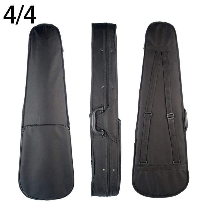 

ABFI Violin Case 4/4 Size Professional Triangular Shape Violin Hard Case -Silver Inside Violin Parts New