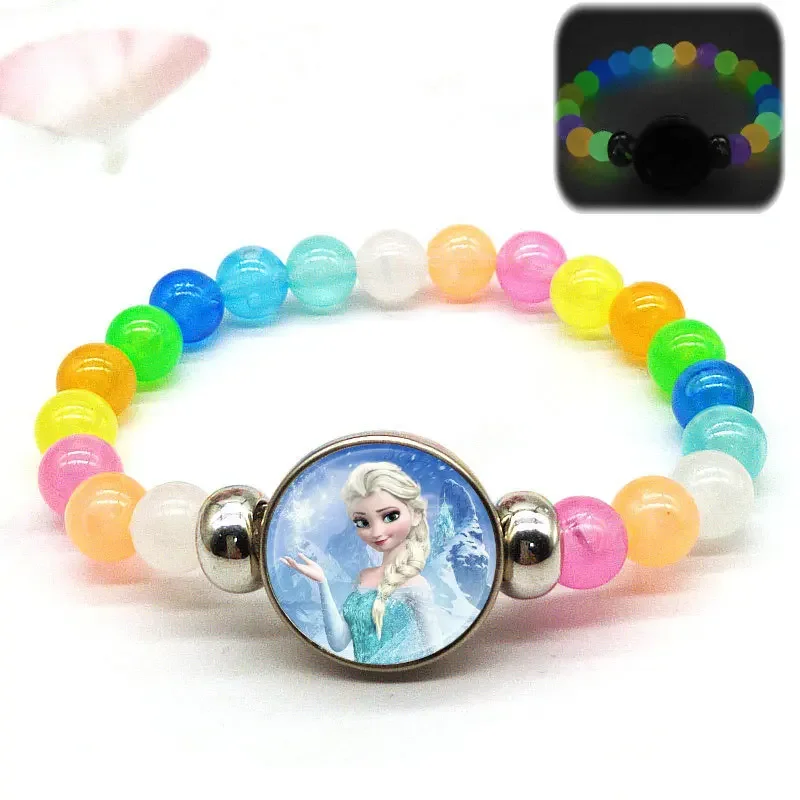 Disney Frozen 2 Elsa Anna Snow White Princess Cartoon Bracelet Action Figure Toys lovely Wristand Girl Gift Christmas Gifts Toys