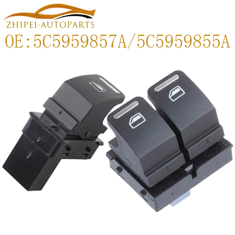 5C5959857A interruptor de ventana principal botón de Control de elevador de vidrio 5C5959855A coche para VW Volkswagen Beetle Cabrio 2012 2013 2014-2019