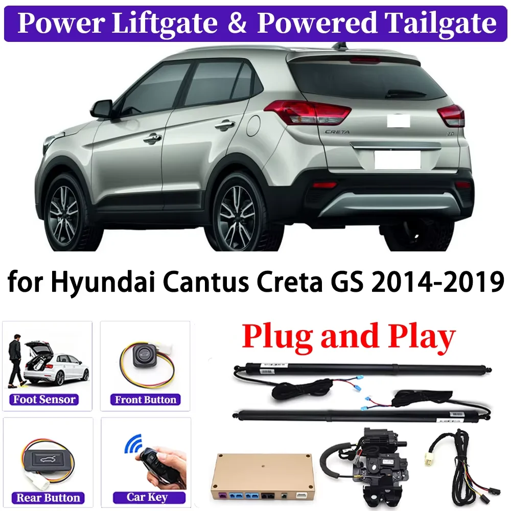 

ZJCGO for Hyundai Cantus Creta GS 2014-2019 OEM Upgrade Car Automatic Power Liftgate Kit Smart Auto Electric Tailgate System