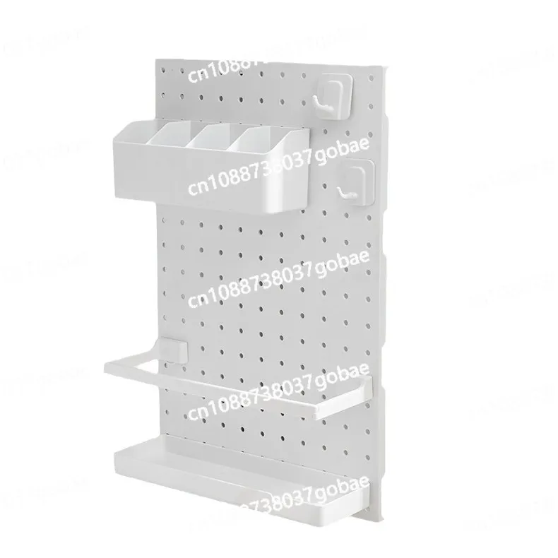 

Kitchen cabinet door plastic wrap storage rack wall mounted