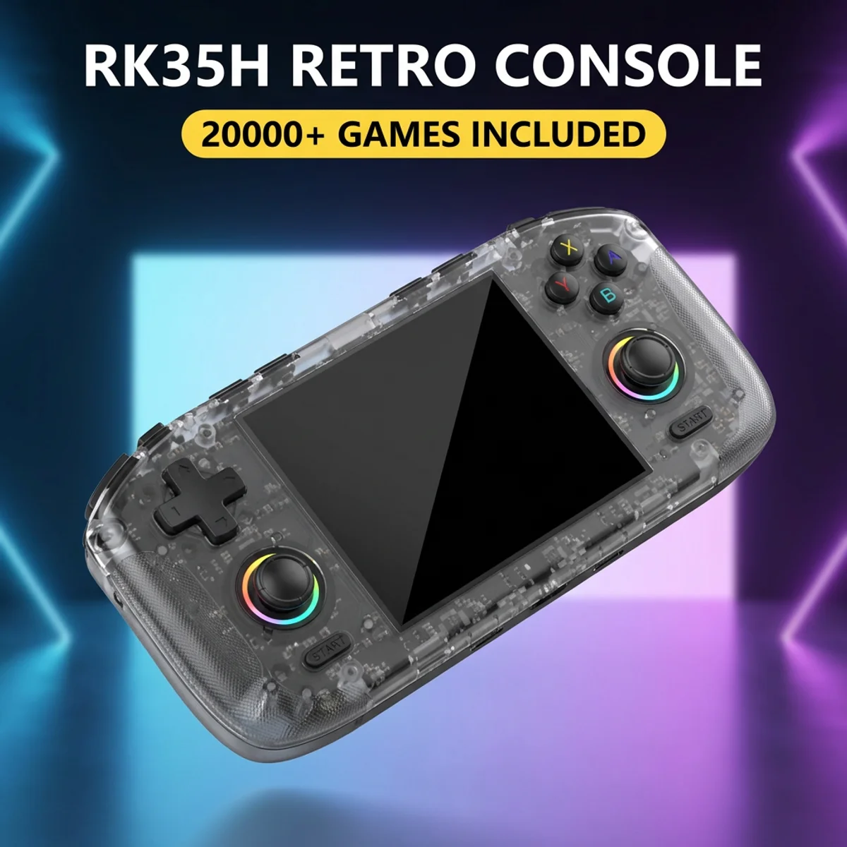 

Портативная игровая консоль RK35H с Linux-системой, ретро-приставка, 3,5-дюймовый IPS-экран 4K HD, 20000 классических игр