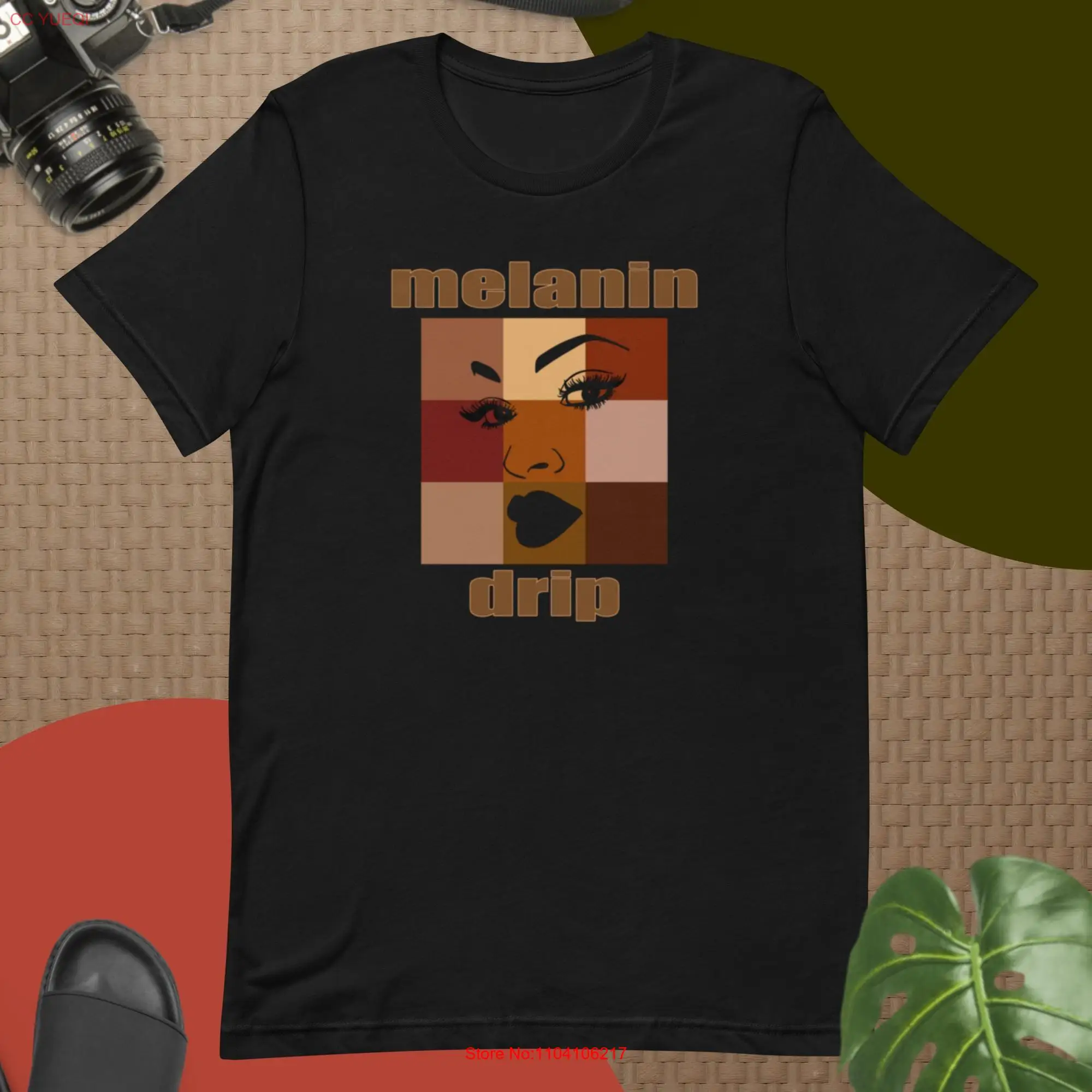 Melanin Drip t shirt long or short sleeves