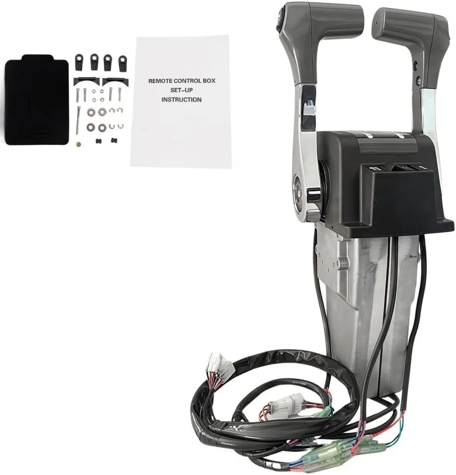 New Condition  Outboard Engine Throttle Control Lever Top Mount Control Box 67200-93J15 Alloy for Marine Hardware