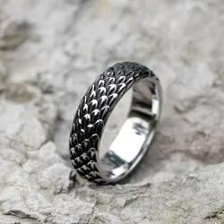 NEW Men's 316L stainless steel rings Vintage Nordic Viking Dragon Rings Amulet animal FASHION Jewelry Gifts free shipping