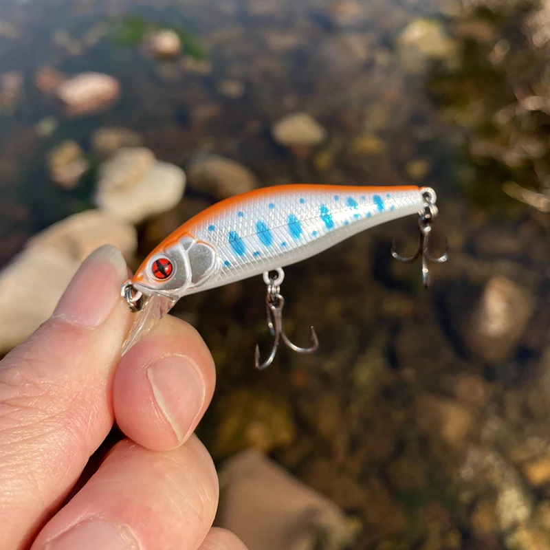 LTHTUG Stream Fishing Peche Leurre FLAT PHOXY MINNOW HW 50S 6g