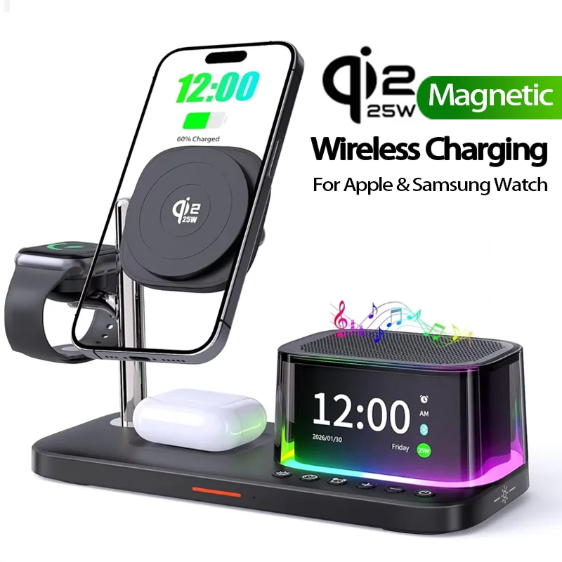7-in-1-magnetic-25w-wireless-charging-station-for-iphone-16~17-pro-max-qi22-charger-bluetooth-speaker-for-apple-samsung-watch