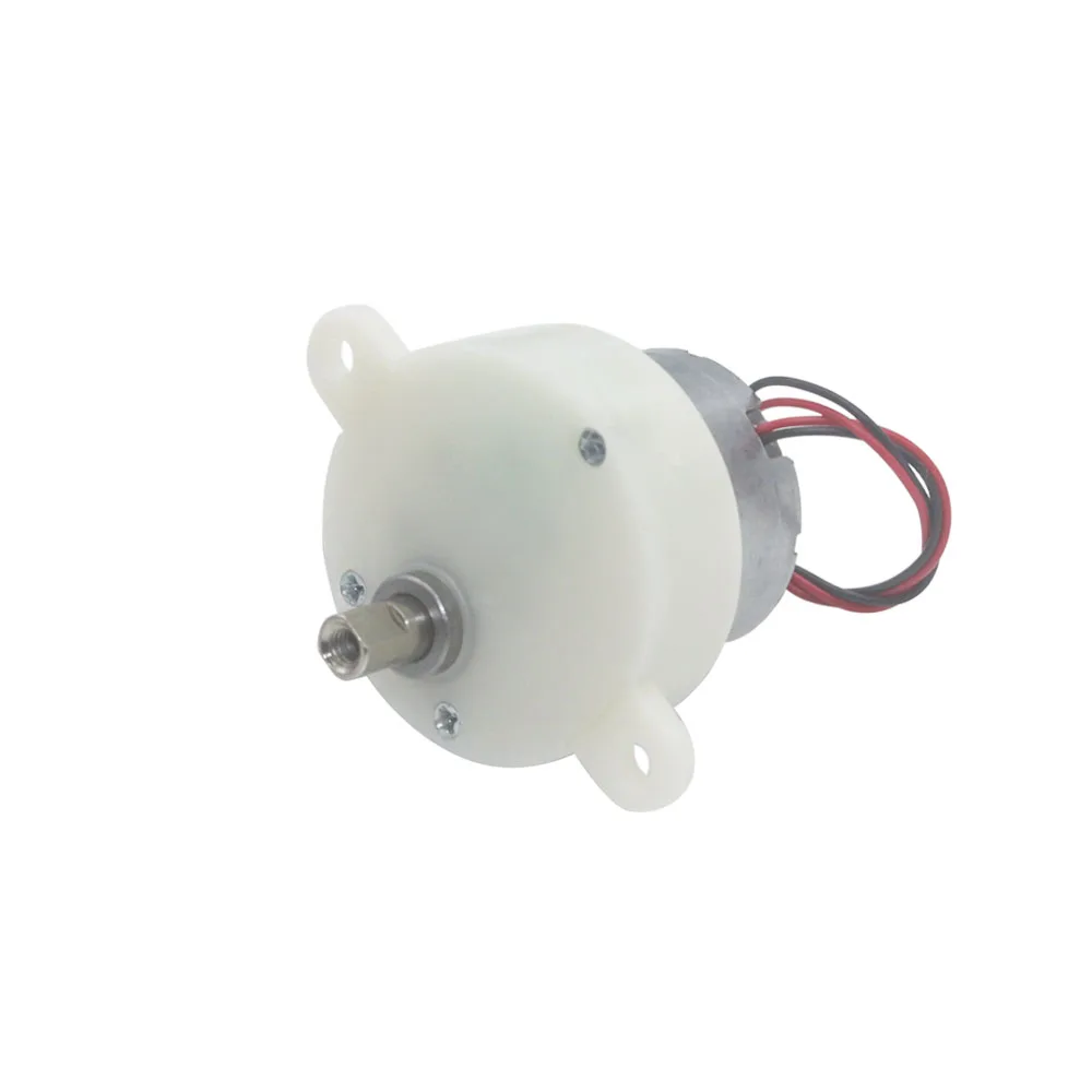 

JS30 6V Micro Gear Motor Eccentric Low Speed 5RPM/100RPM Plastic Gear Mute Gear Reducer for Stage Lights Toy Robot