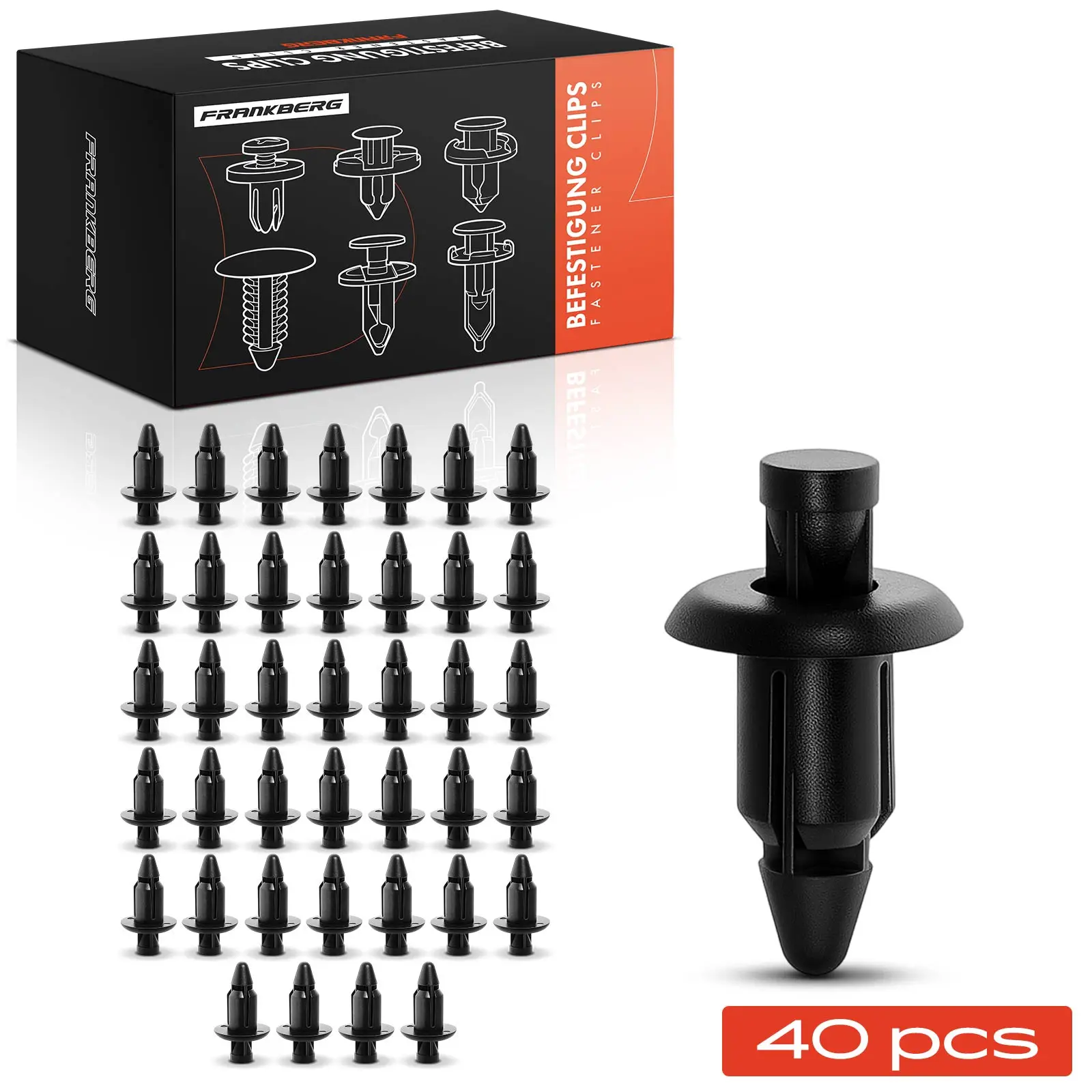Frankberg 40x Befestigungsclips Verkleidung für Honda Nissan Mitsubishi Suzuki Toyota 6682401G00 16783