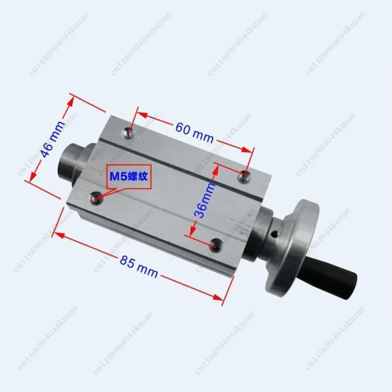HLH DIY Mini Lathe Tailstock Slider Assembly, B12 Drill Chuck & Live Center Beads Machine Spindle Complete Kit