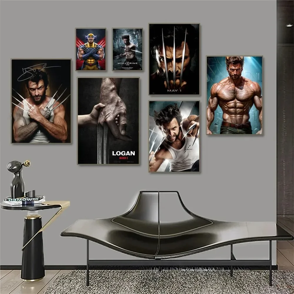 1pc Wolverine  Poster Paper Print Home Bedroom Entrance Bar Cafe Art Painting Decoration