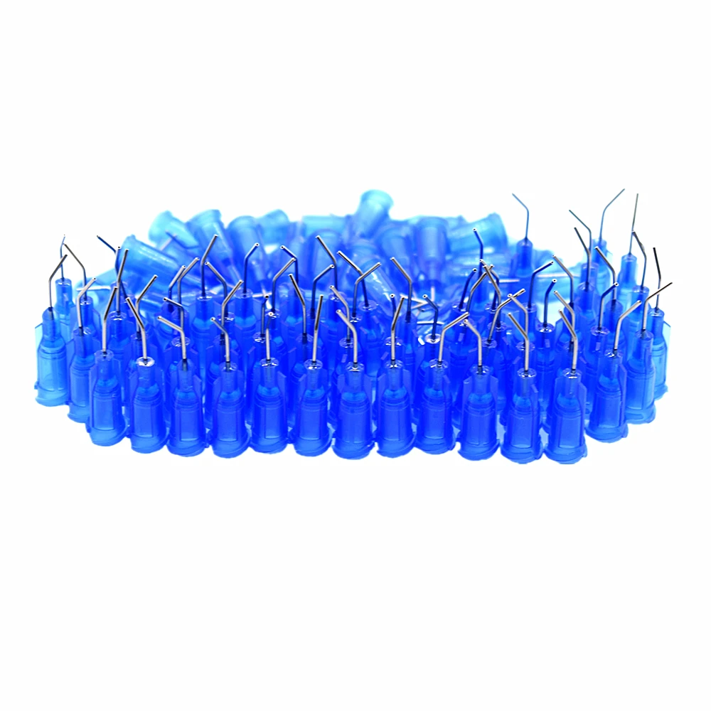 

2000pcs Bent Needle 22G Dispensing Glue Tips 45 Degree Bent Tapered Needle Glue Adhesive Dispenser Needles Blunt Tip Tools Set